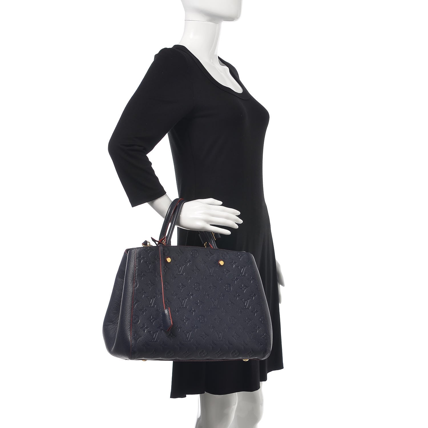 Louis Vuitton Empreinte Montaigne GM Marine Rouge 2 of 14