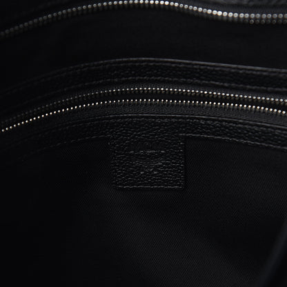 MCM Calfskin Visetos Wilder Shopper Tote Black 5 of 8