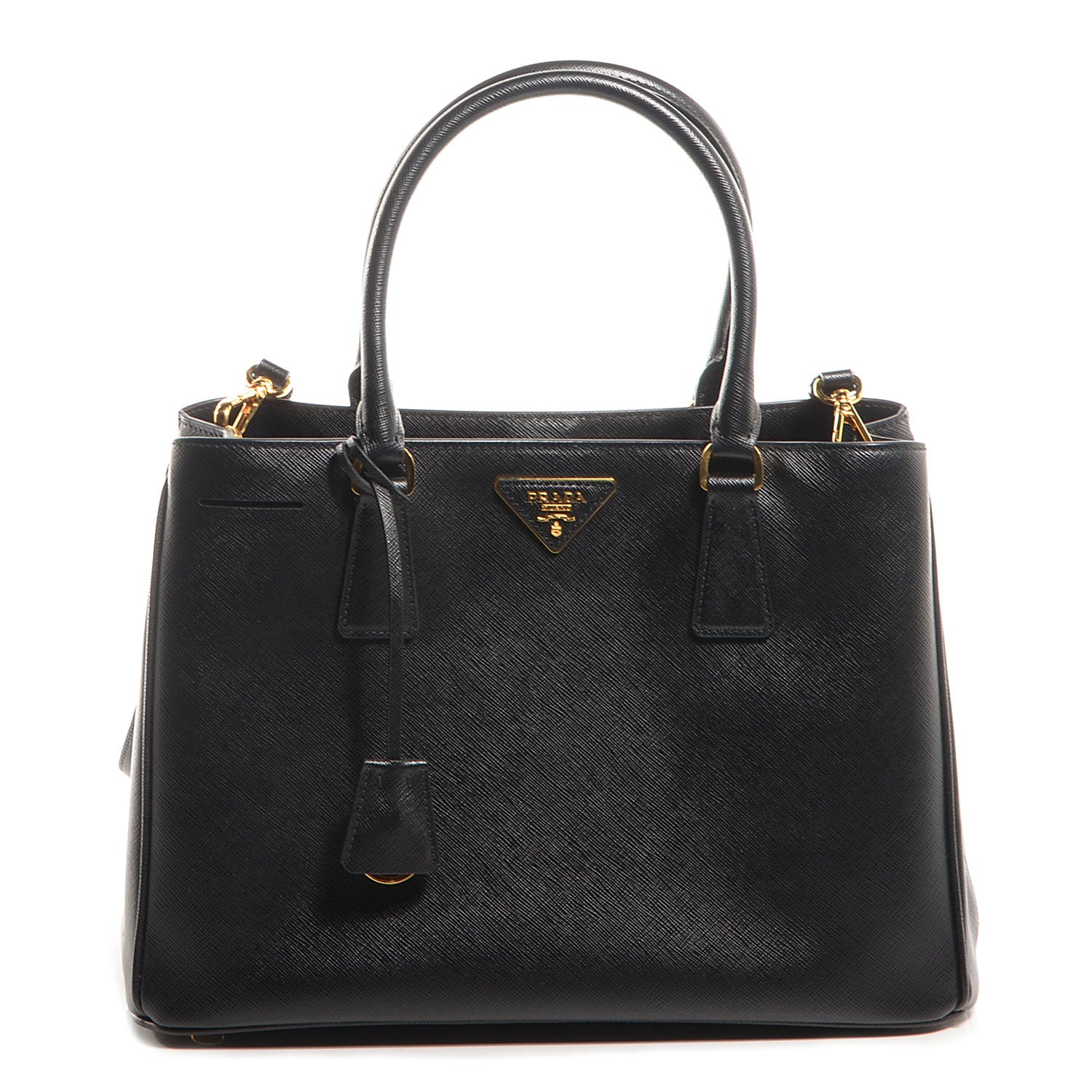 Prada Saffiano Lux Medium Tote Nero Black 1 of 12