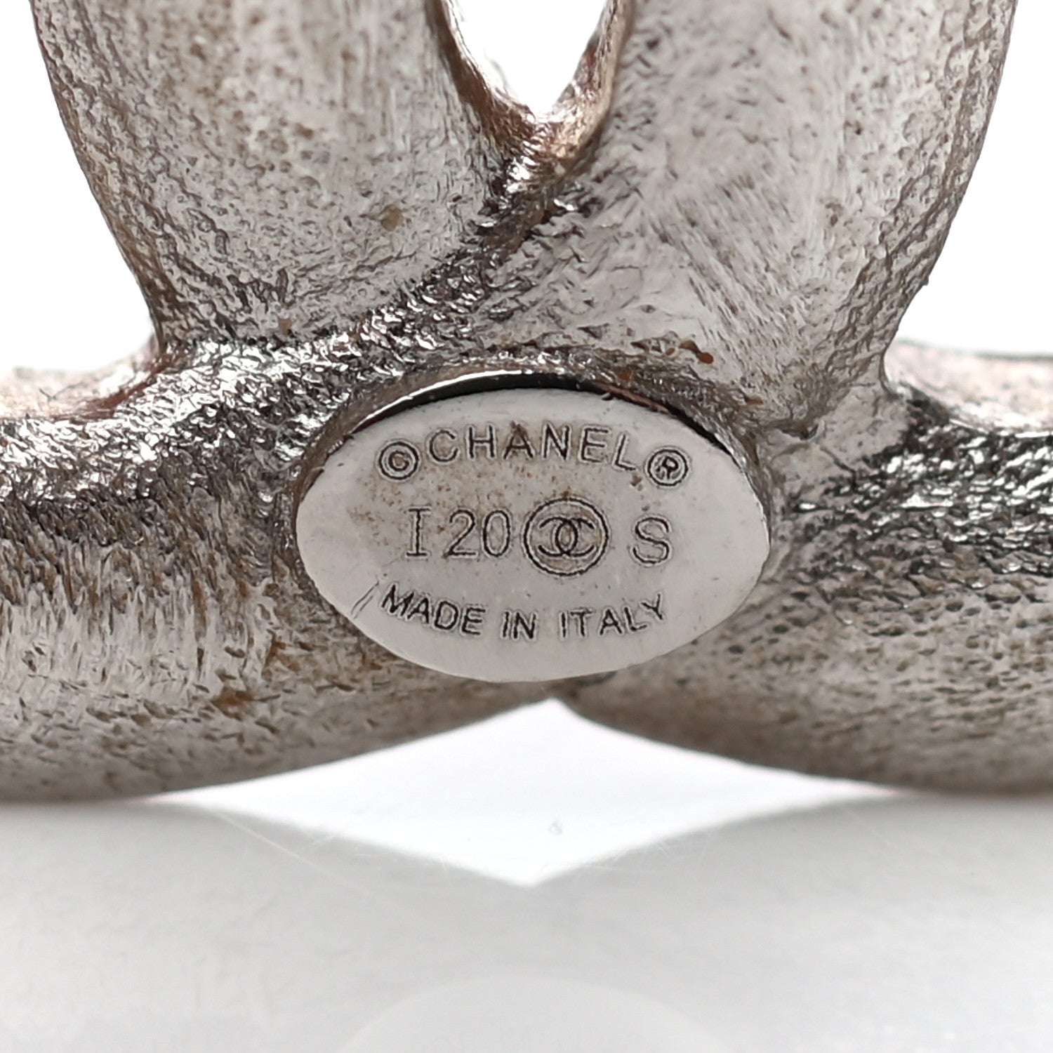 Chanel Crystal Palais Garnier CC Drop Earrings Silver 4 of 4
