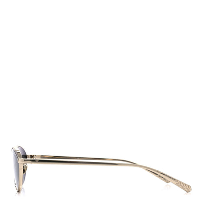 Chanel Metal Cat Eye Sunglasses 4255 Gold 3 of 8