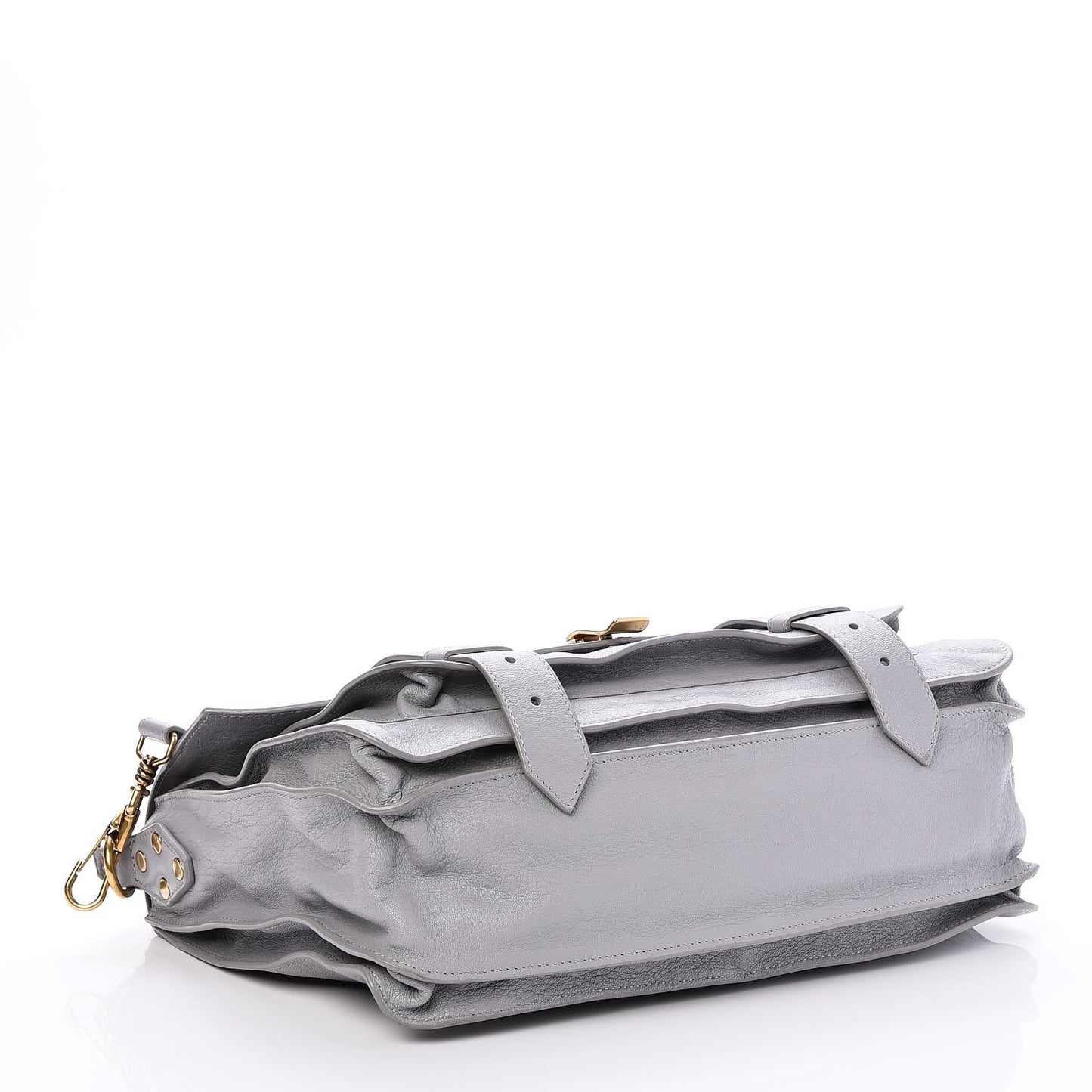 Lambskin Medium PS1 Satchel Concrete Grey
