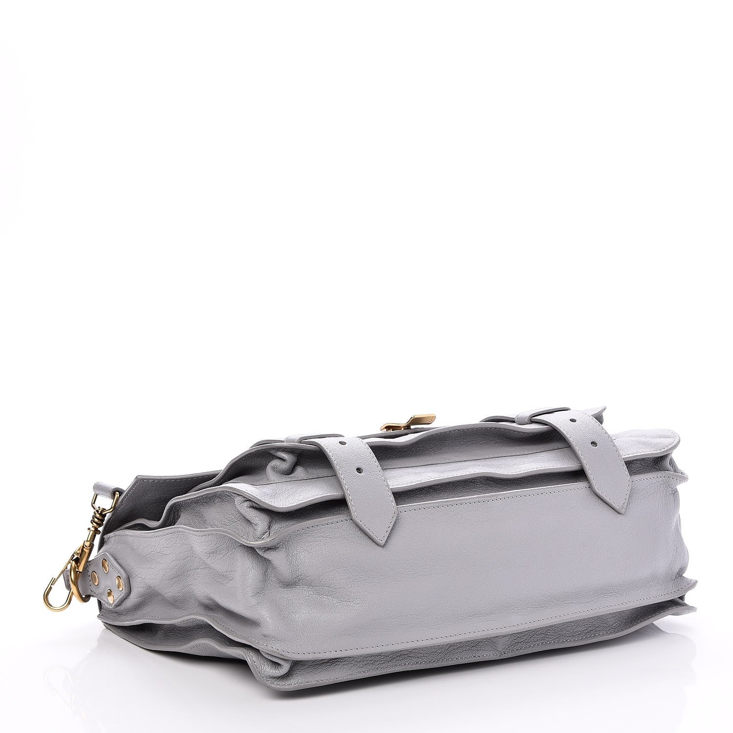 Proenza Schouler Lambskin Medium PS1 Satchel Concrete Grey 5 of 7