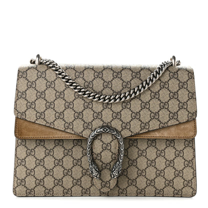 Gucci GG Supreme Monogram Medium Dionysus Shoulder Bag Taupe 1 of 10