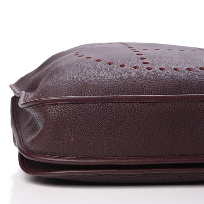 Hermes Taurillon Clemence Evelyne III GM Bordeaux 9 of 9