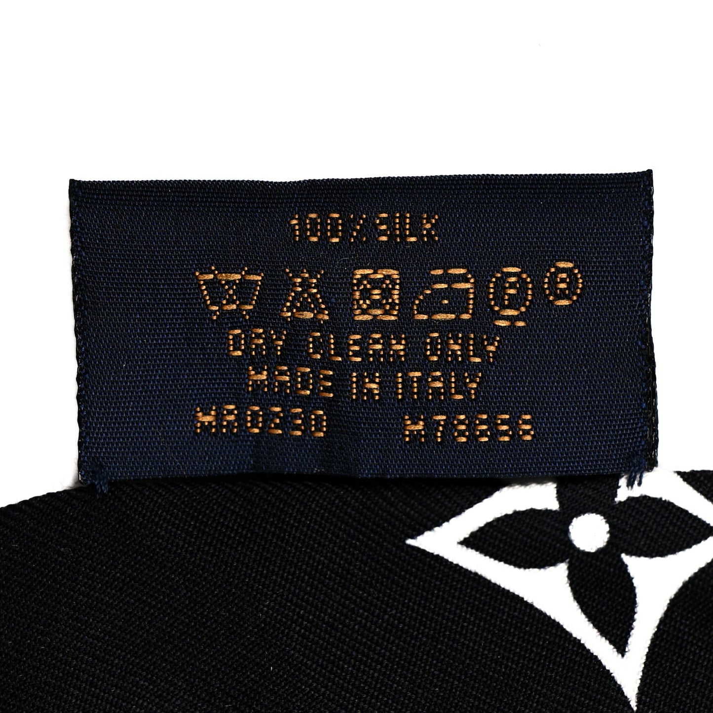 Silk Monogram Confidential Bandeau Black