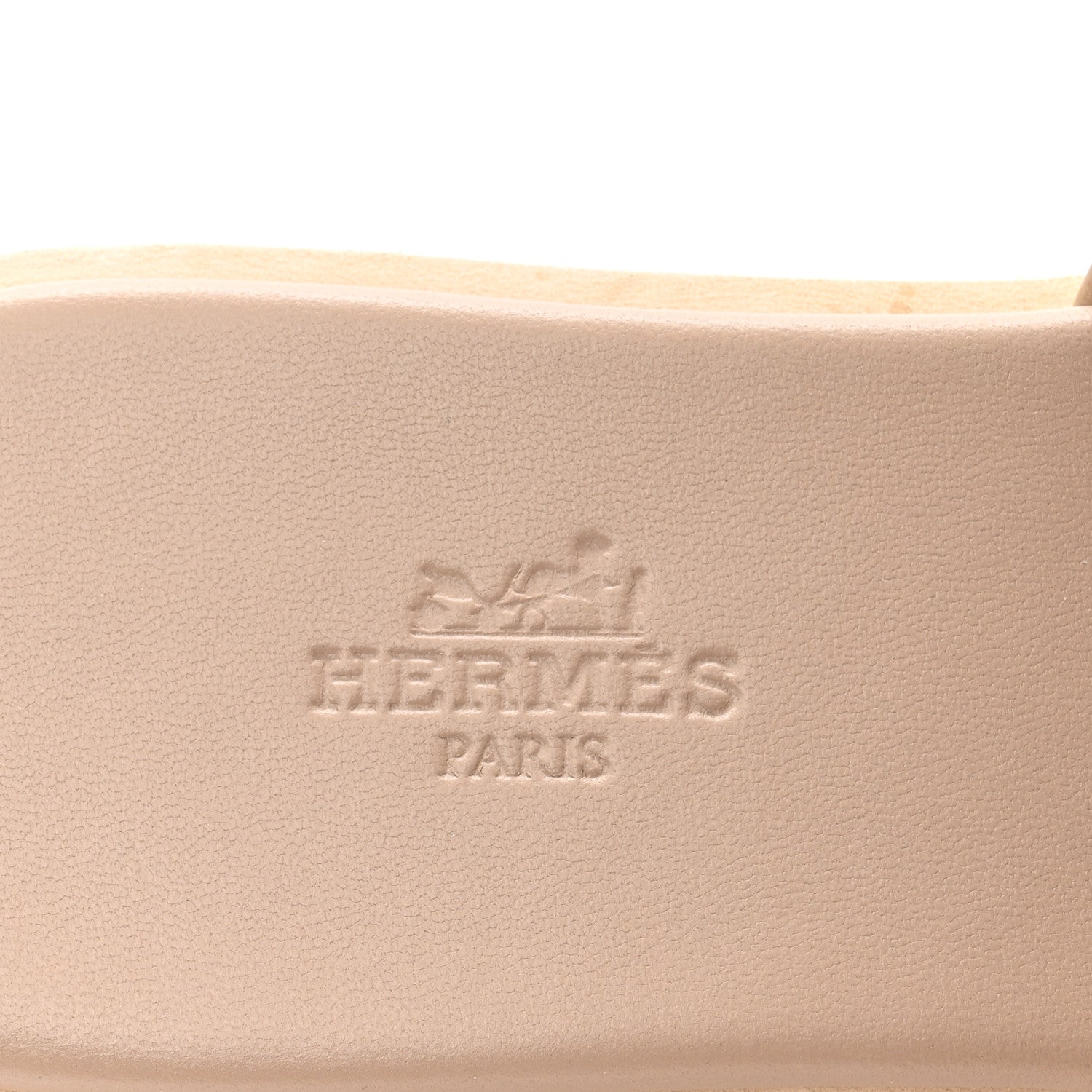 Hermes Suede Goatskin Cork Eze 30 Sandals 37 Beige Argile 8 of 11