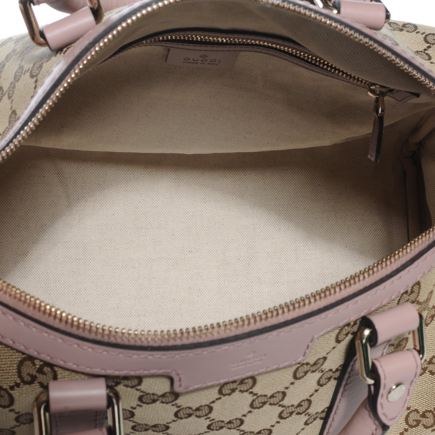 Gucci Monogram Vintage Web Medium Boston Light Pink 6 of 8