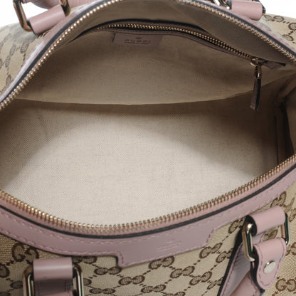 Gucci Monogram Vintage Web Medium Boston Light Pink 6 of 8