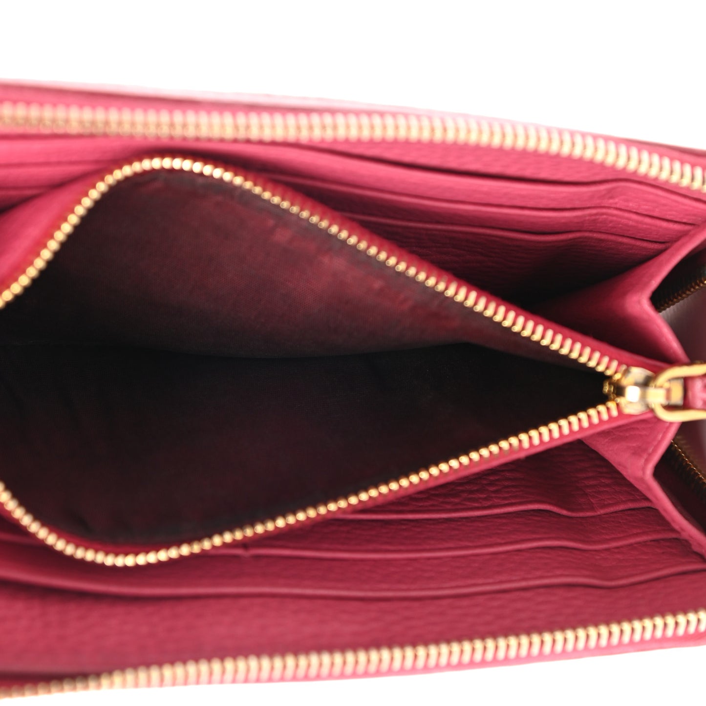 Vitello Daino Zip Around Wallet Peonia