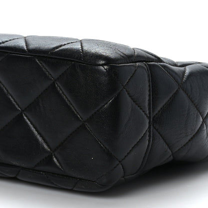 Chanel Lambskin Quilted Shopping Tote Black 9 of 9