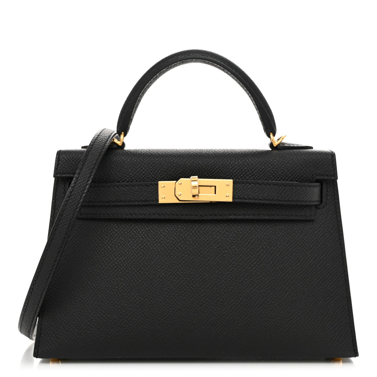 Hermes Epsom Mini Kelly Sellier 20 Black 1 of 11