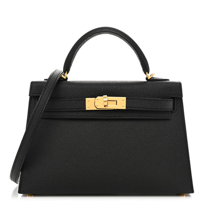 Hermes Epsom Mini Kelly Sellier 20 Black 1 of 11