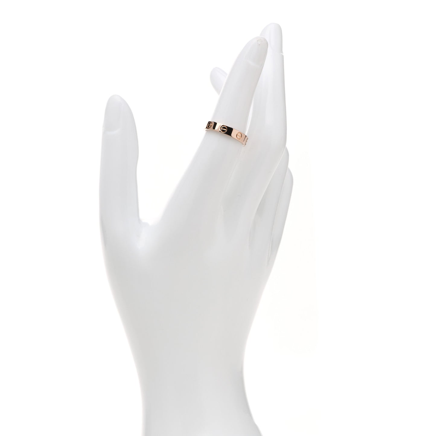 18K Pink Gold 3.5mm LOVE Wedding Band Ring 52 6