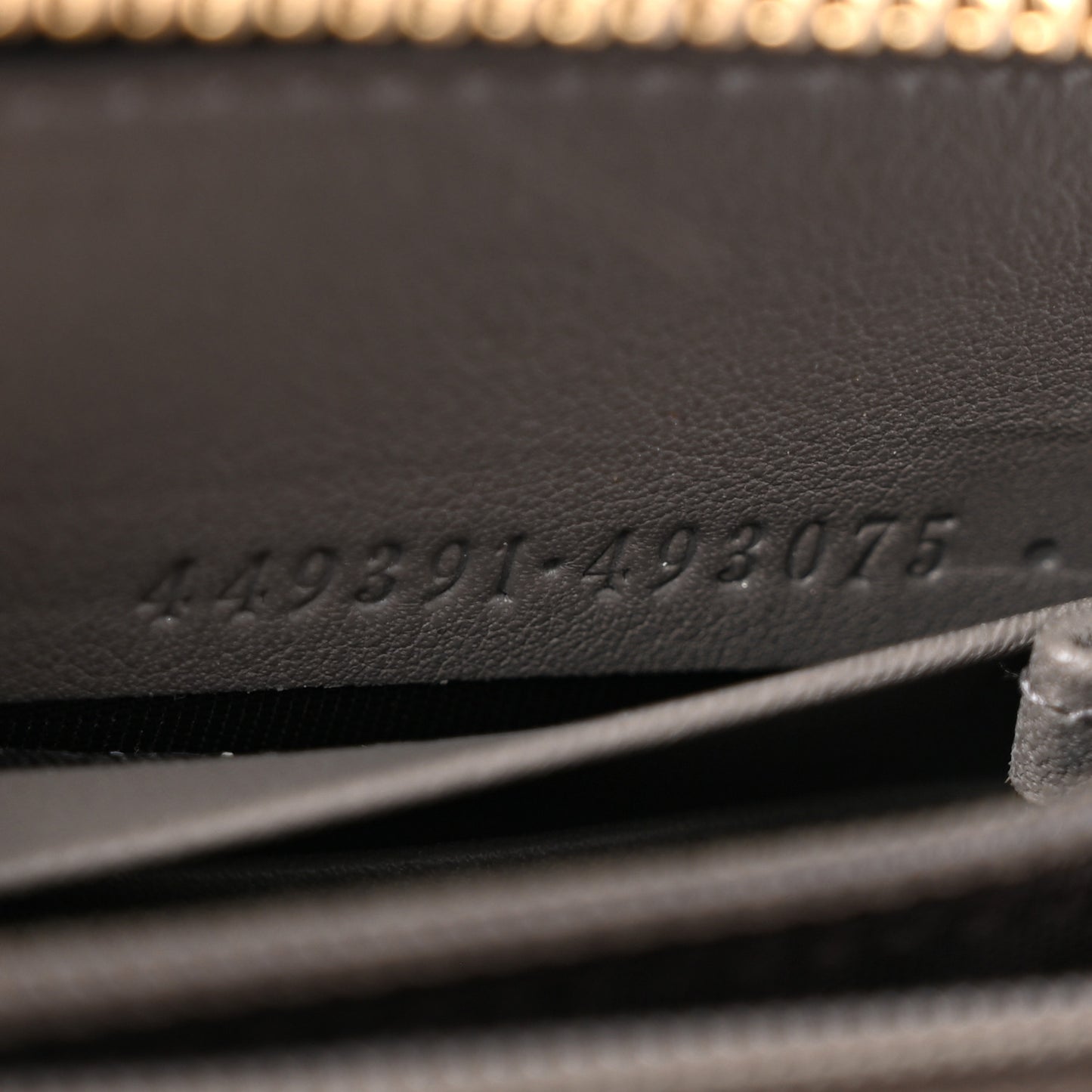 Microguccissima Zip Around Wallet Grey