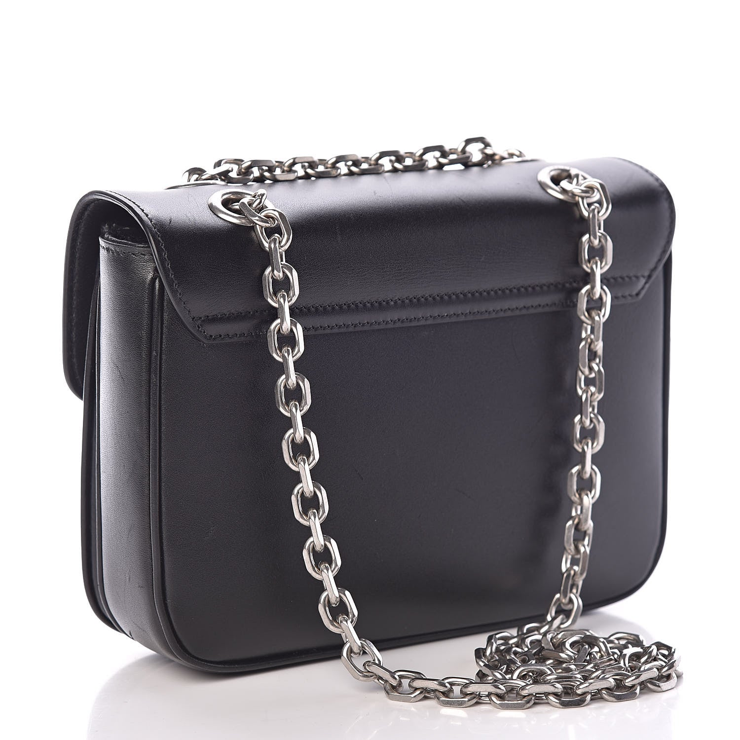 Celine Shiny Calfskin Small C Bag Black 3 of 15