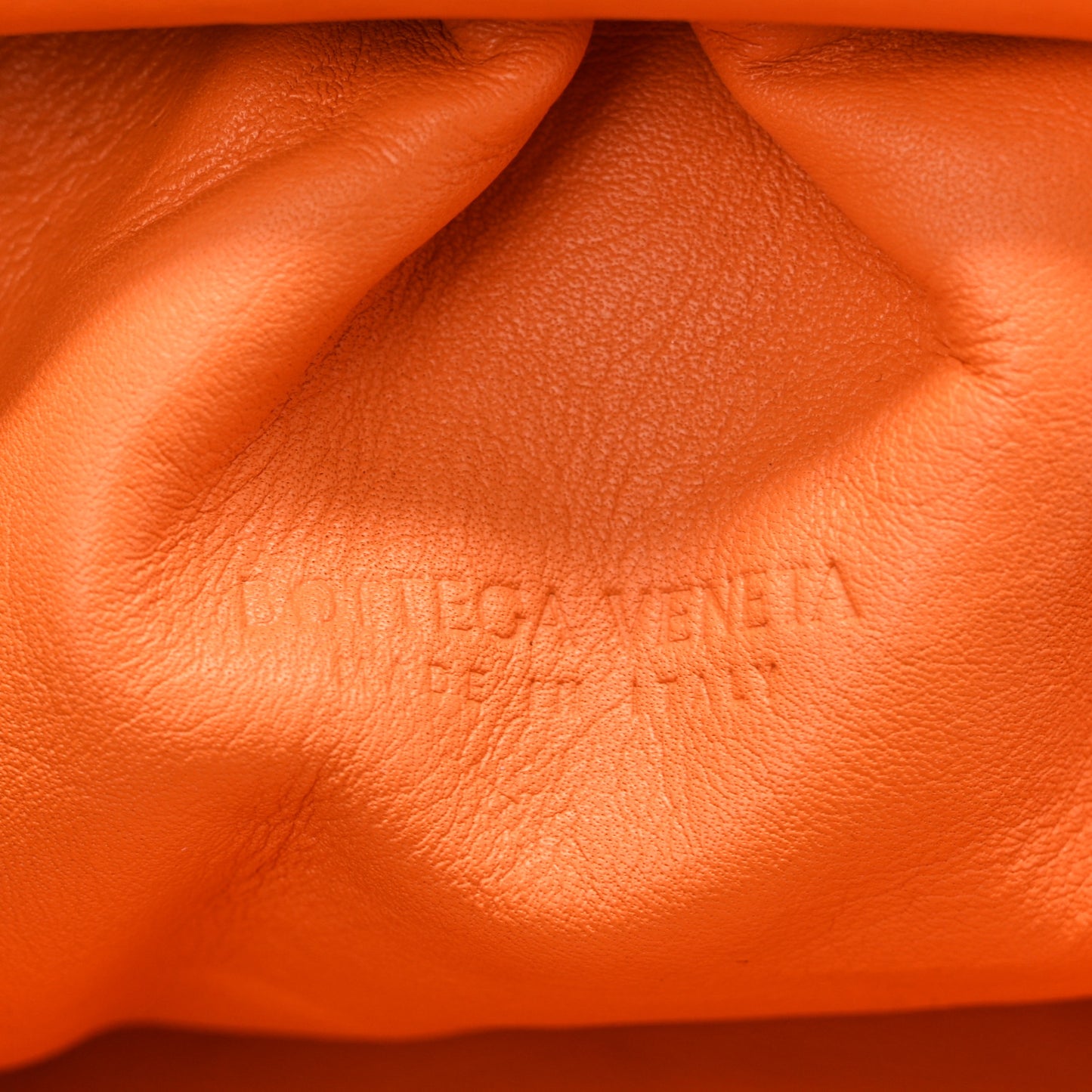 Butter Calfskin The Mini Pouch Light Orange