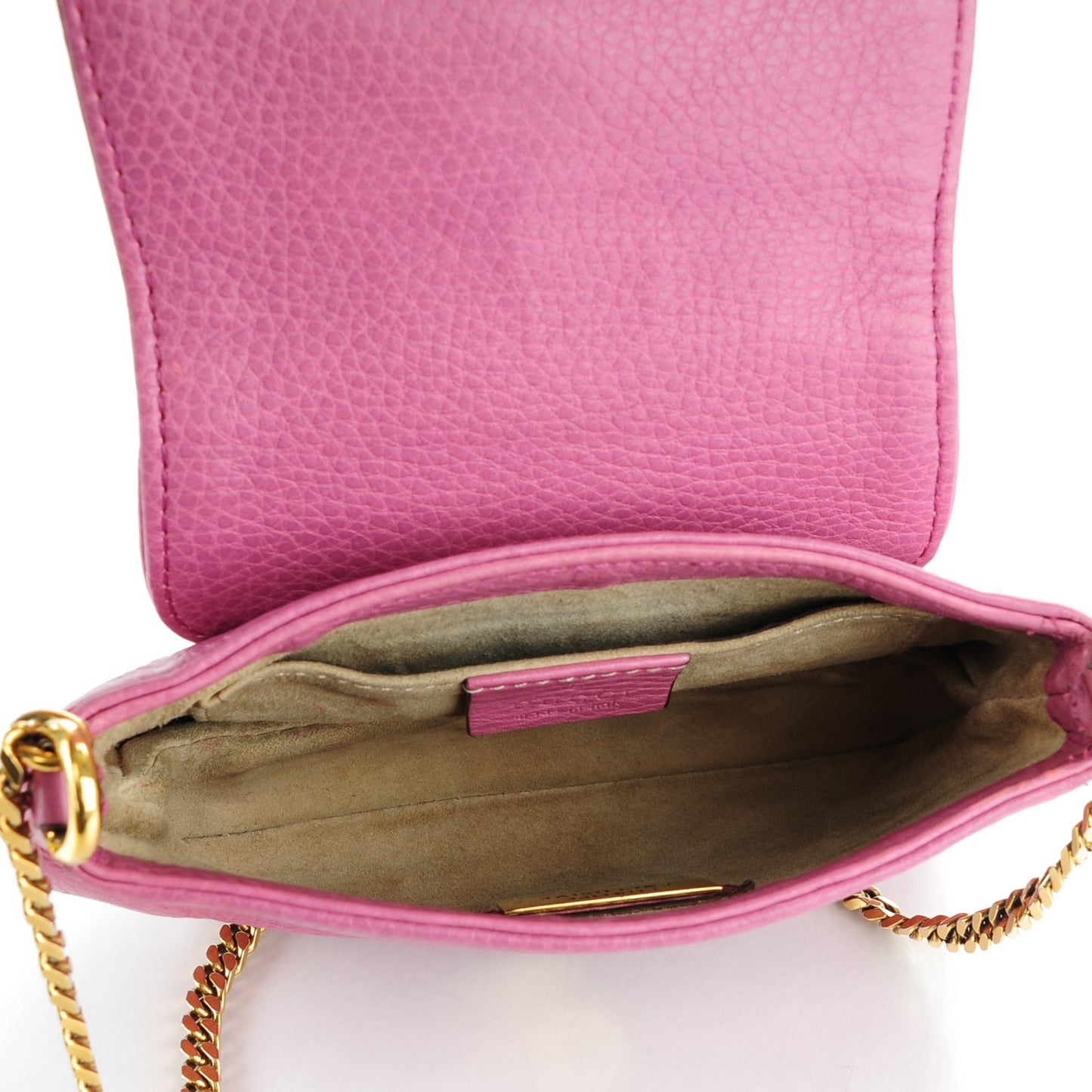 Pebbled Calfskin Small 1973 Chain Shoulder Bag Peonia Flower