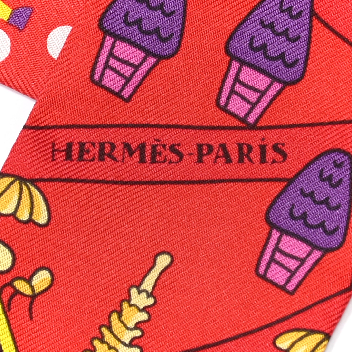 Silk Les Nouveaux Amoureux de Paris Twilly Rouge Violet Creme