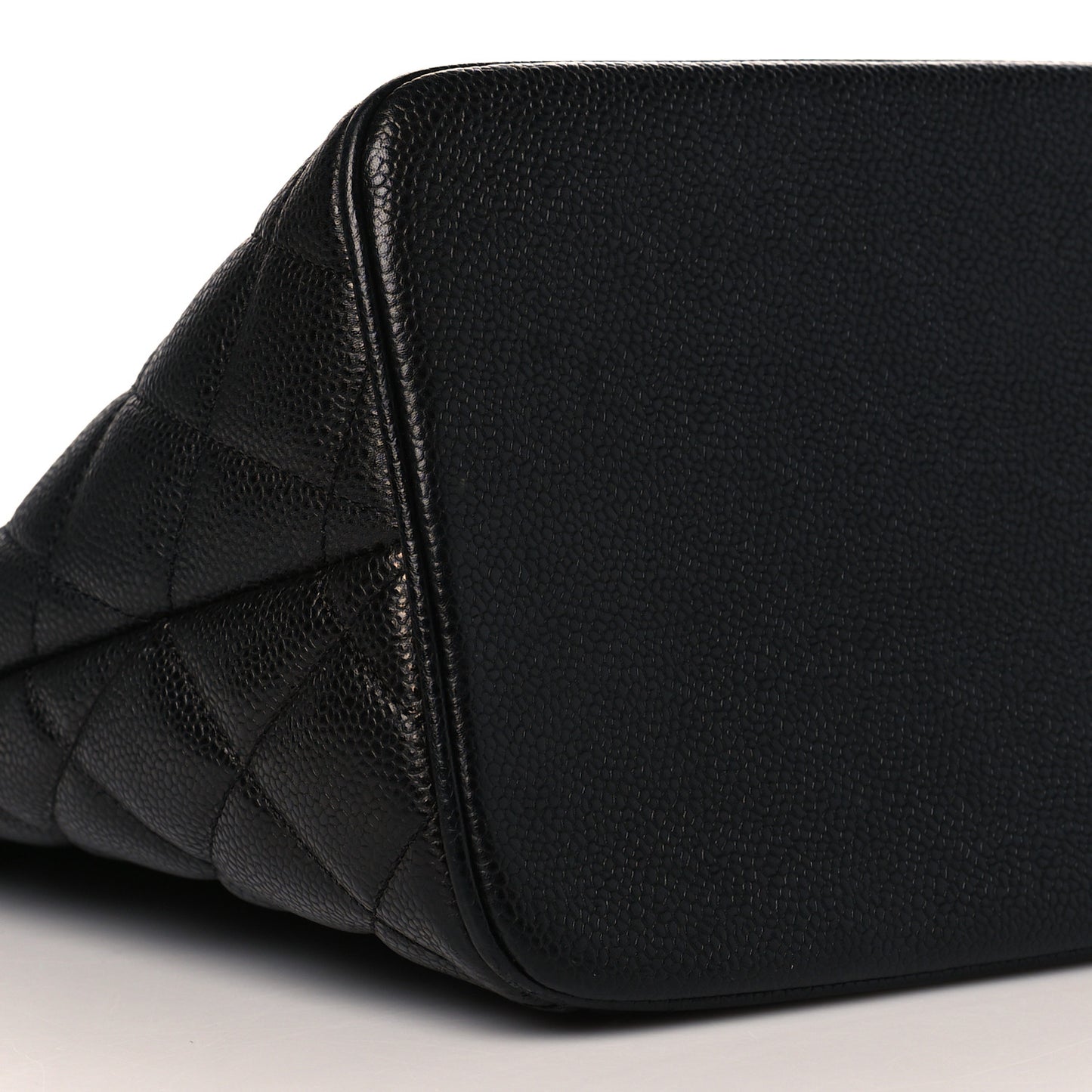 Caviar Quilted Medallion Tote Black