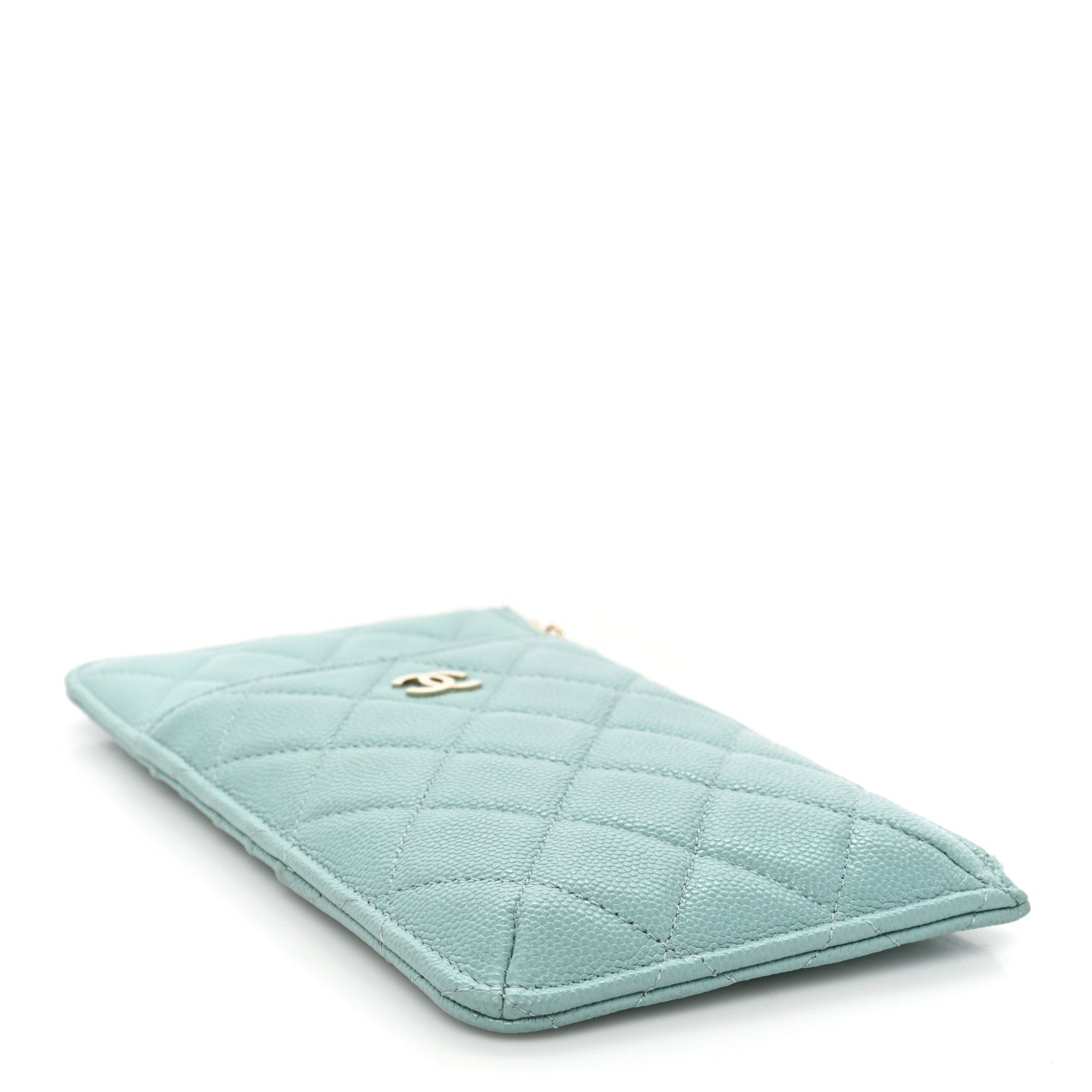 Chanel Caviar Quilted Classic iPhone Pouch Blue 4 of 12