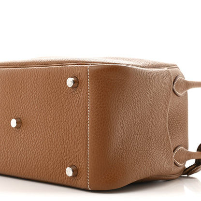 Hermes Taurillon Clemence Lindy 26 Gold 10 of 12