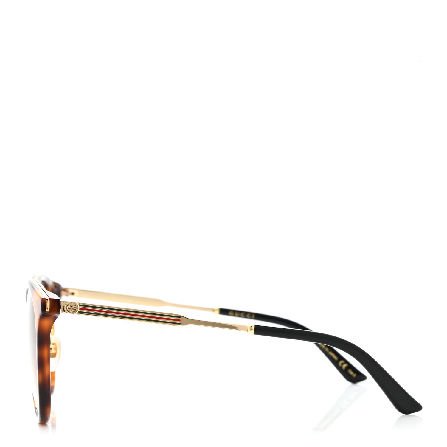 Gucci Acetate Web Sunglasses GG0204SK Tortoise 3 of 8