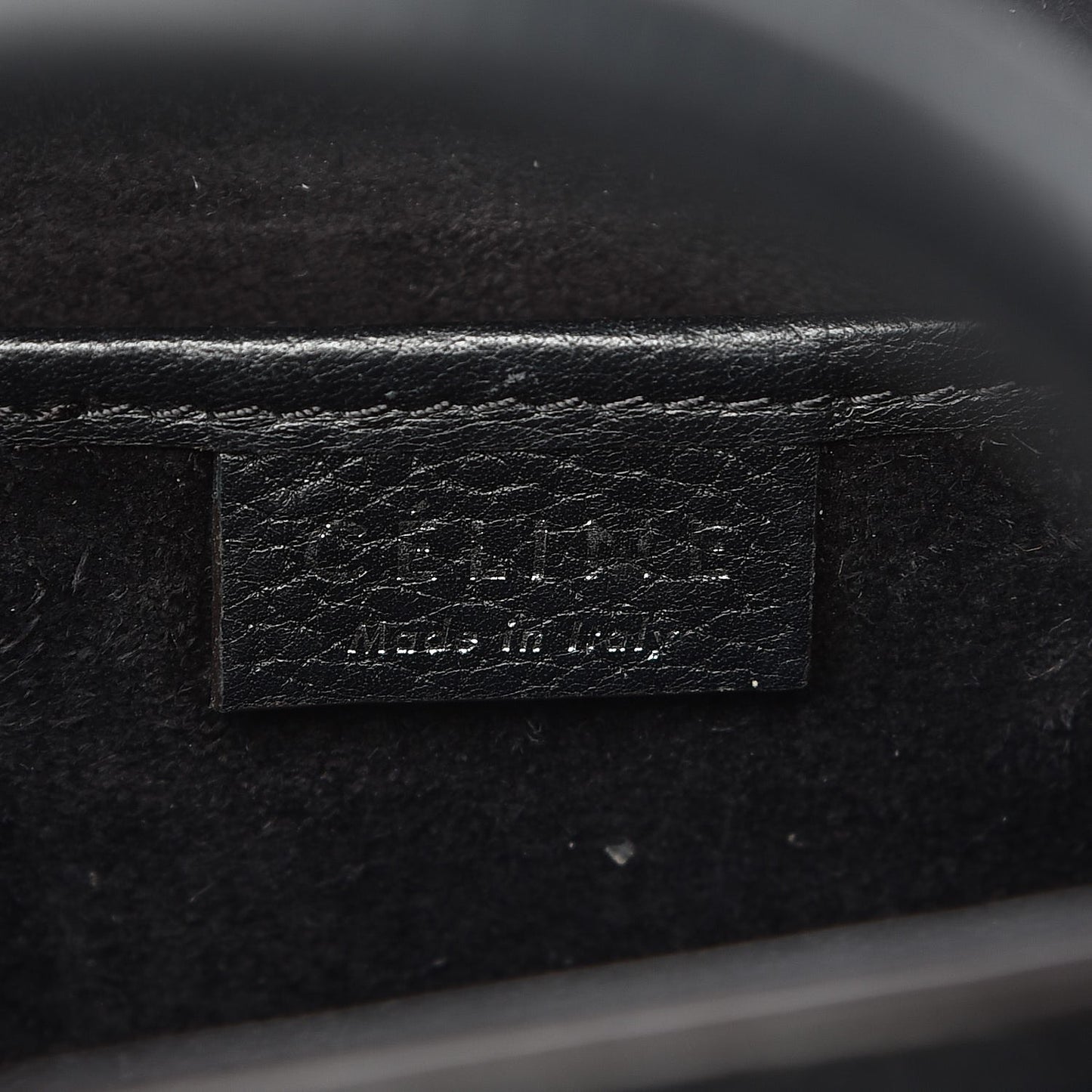 Drummed Calfskin Nano Luggage Black