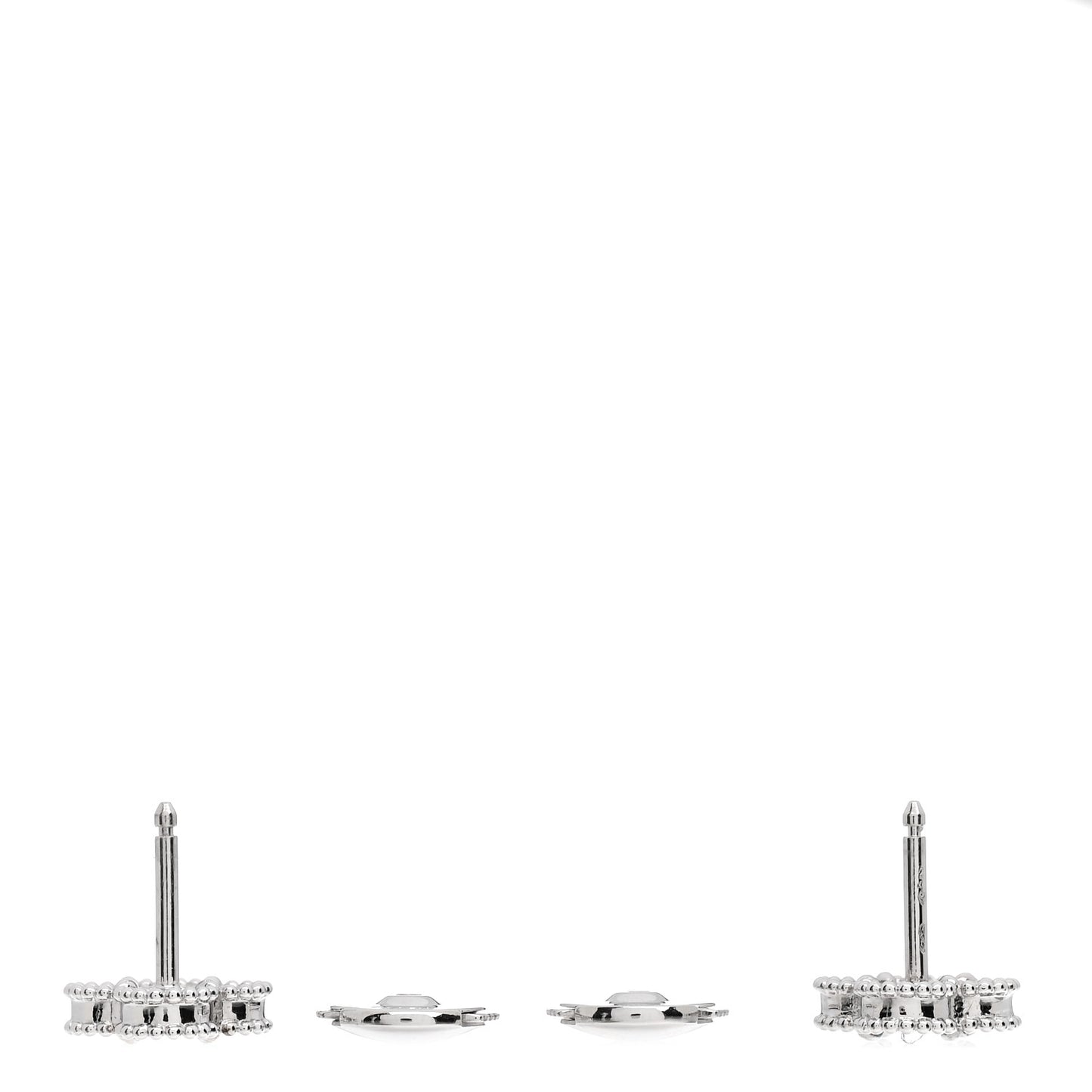 18K White Gold Turquoise Sweet Alhambra Earrings