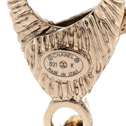 Chanel Pearl Crystal Lambskin CC Choker Gold Black 6 of 6