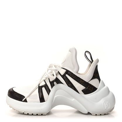Louis Vuitton Patent Monogram LV Archlight Sneakers 39.5 White 1 of 9