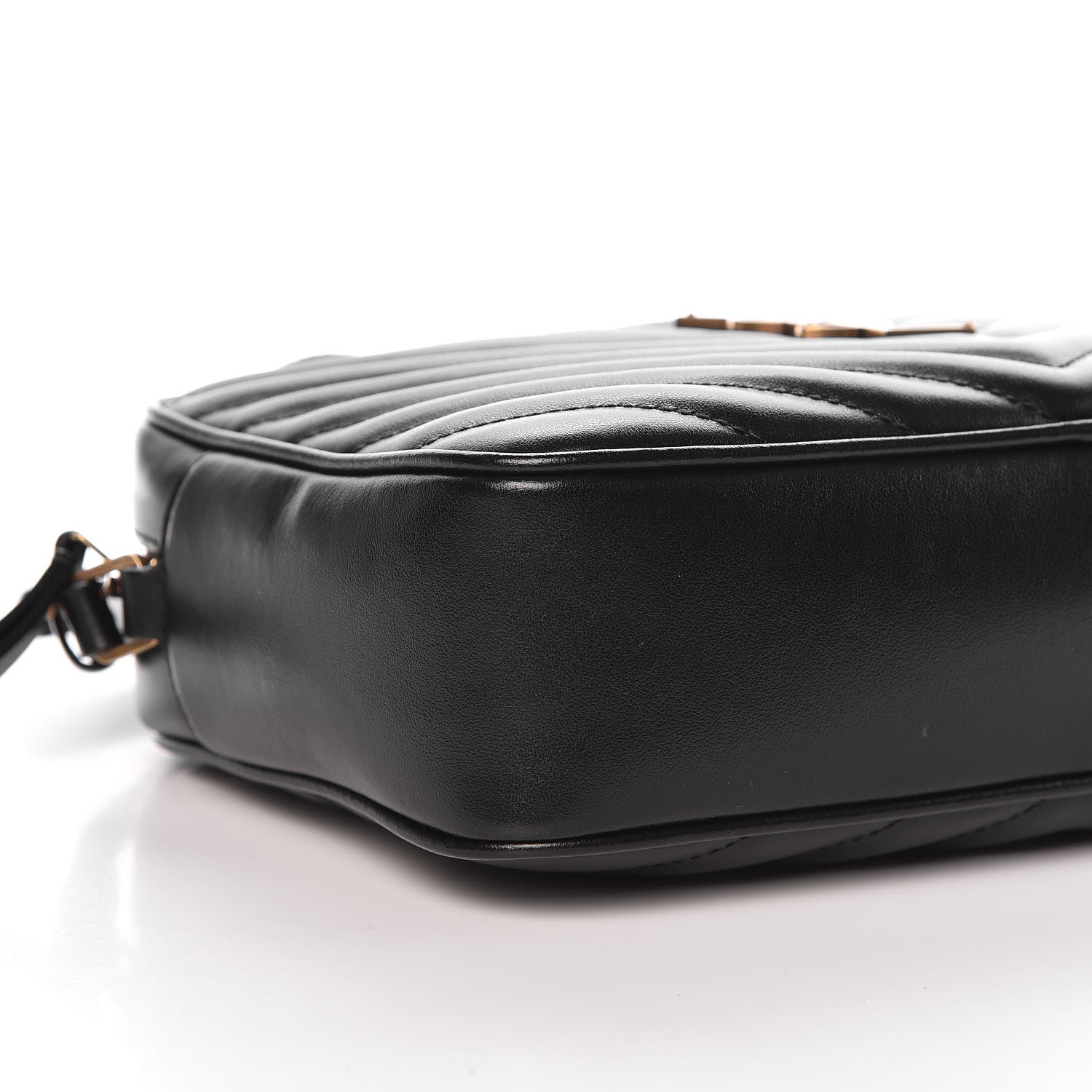 Saint Laurent Calfskin Matelasse Monogram Lou Camera Bag Black 8 of 10