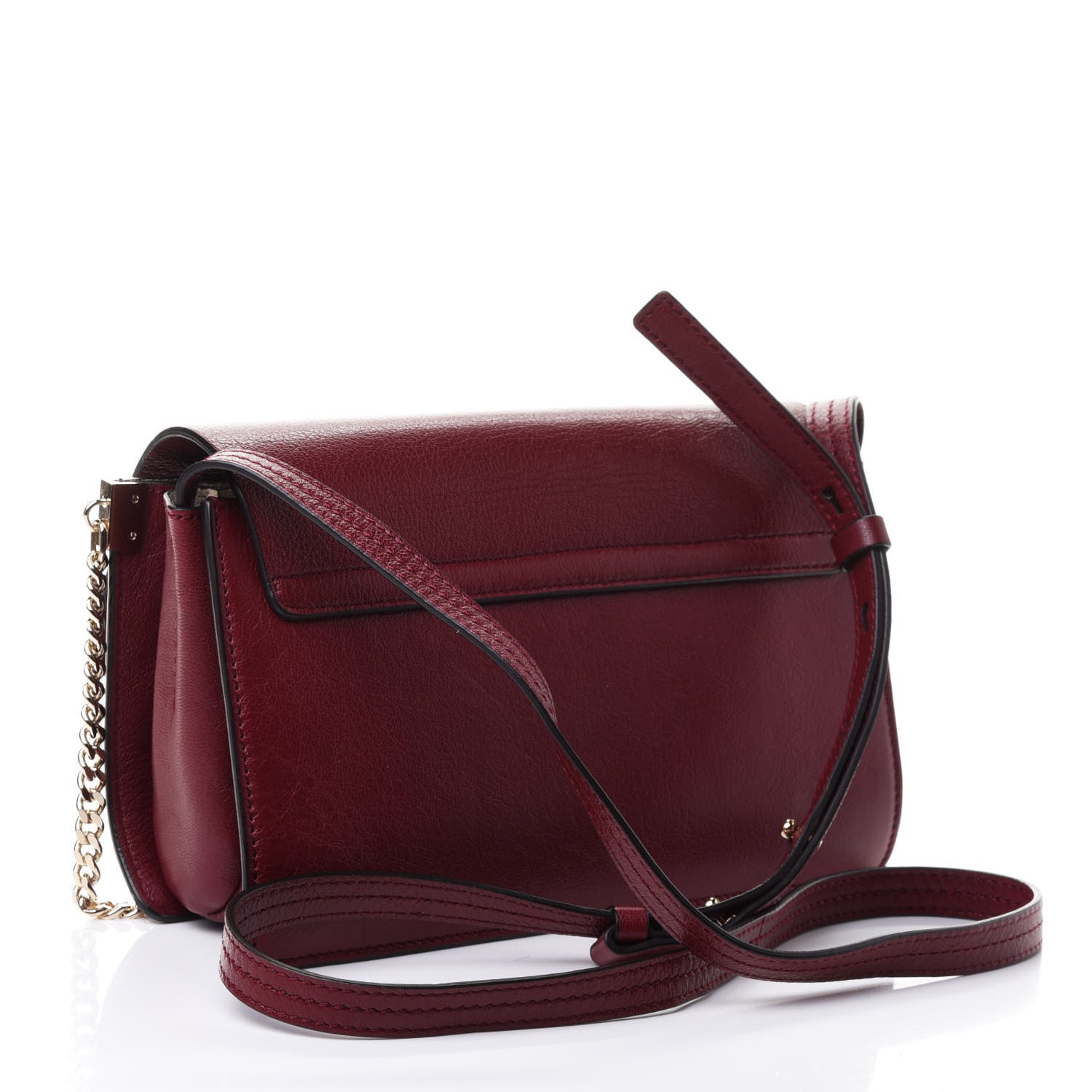 Chloe Goatskin Small Faye Shoulder Bag Sienna Red 2 of 4