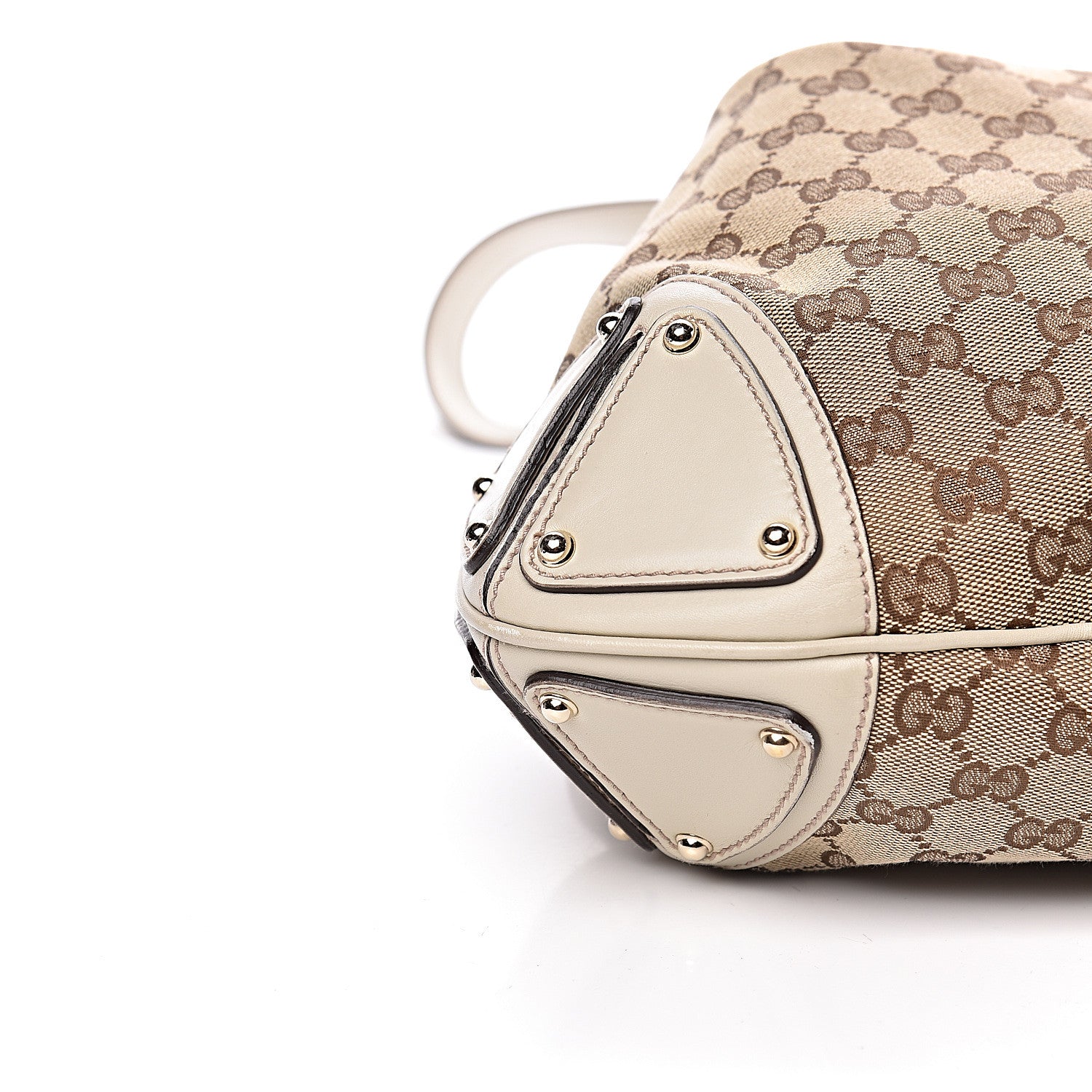 Gucci Monogram Medium Indy Top Handle Hobo Off White 9 of 11