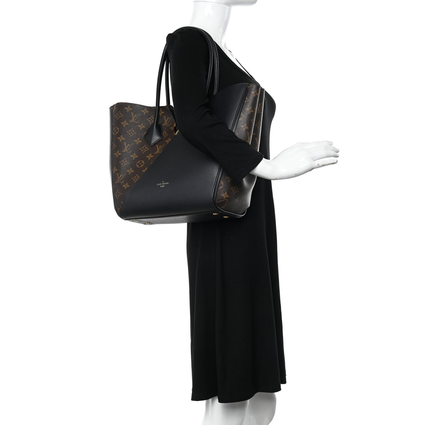 Calfskin Monogram Kimono Tote Black