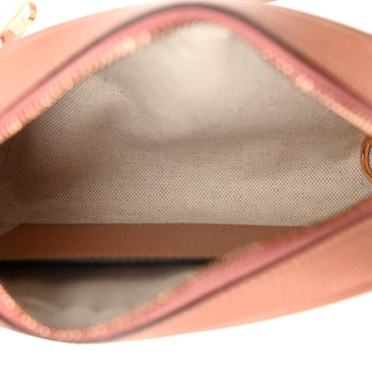 Gucci Monogram Textured Dollar Calfskin Mini Ophidia Shoulder Bag Cloche Rose Pink 5 of 11
