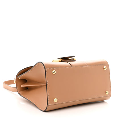 Delvaux Grained Calfskin Mini Brillant Satchel Nude 4 of 13