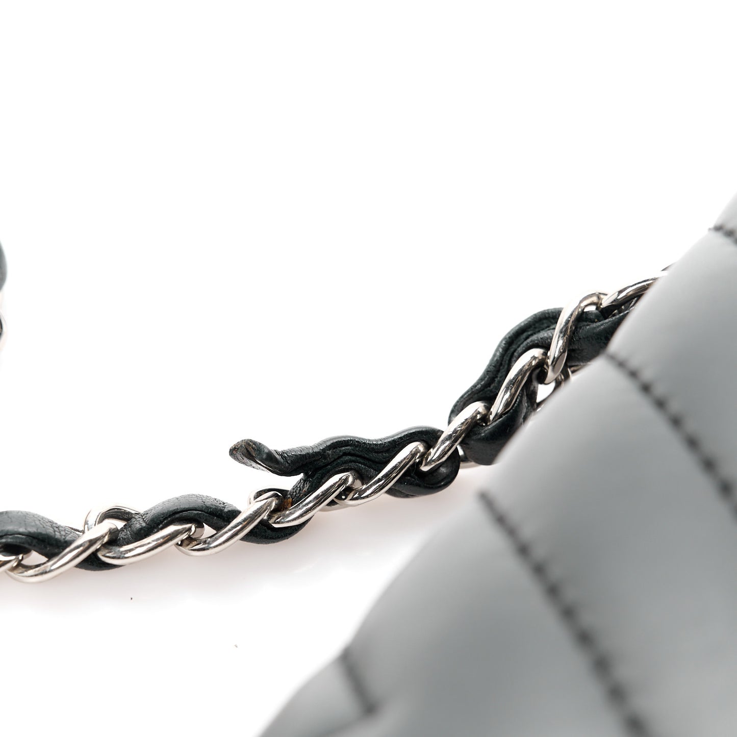 Lambskin Chevron Quilted Single Flap Black