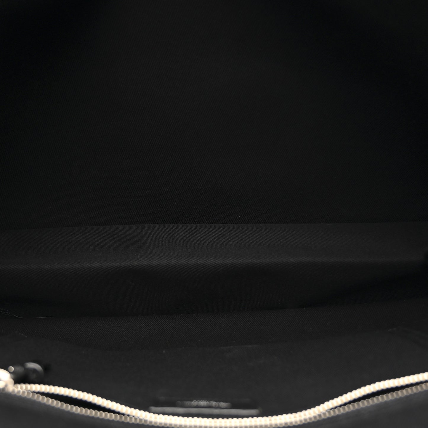 Linen Calfskin Rive Gauche Tote Black