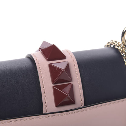 Valentino Garavani Vitello Small Glam Lock Rockstud Flap Light Ivory Water Rose Marine Rubin 13 of 13
