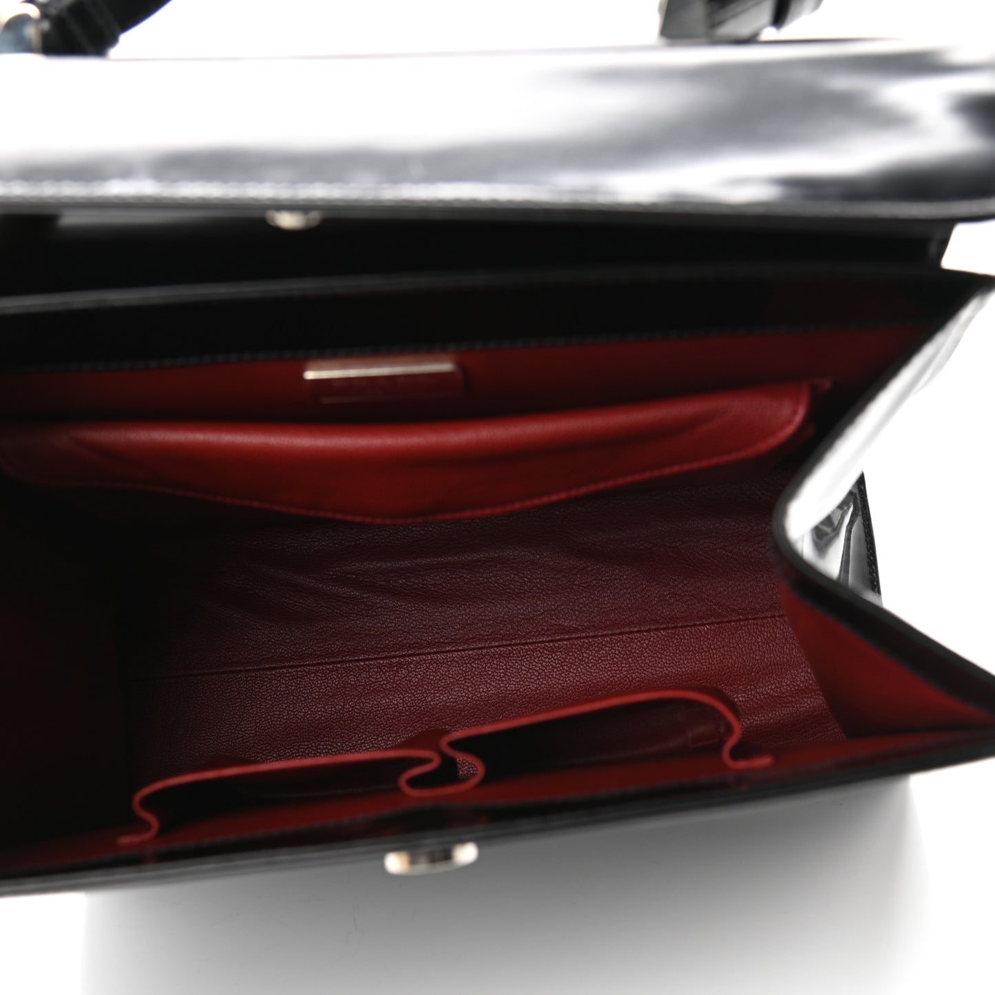 Spazzolato Logo Print Framed Bag Black