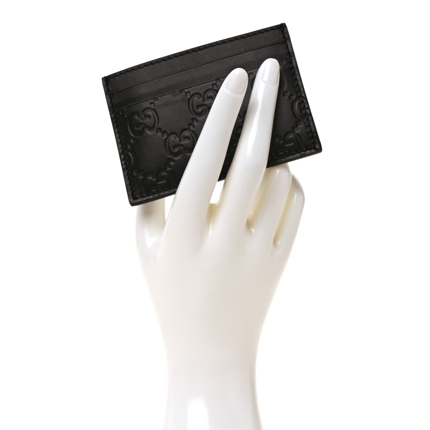 Gucci Microguccissima Card Holder Money Clip Black 2 of 6