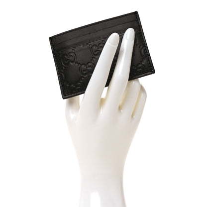 Gucci Microguccissima Card Holder Money Clip Black 2 of 6