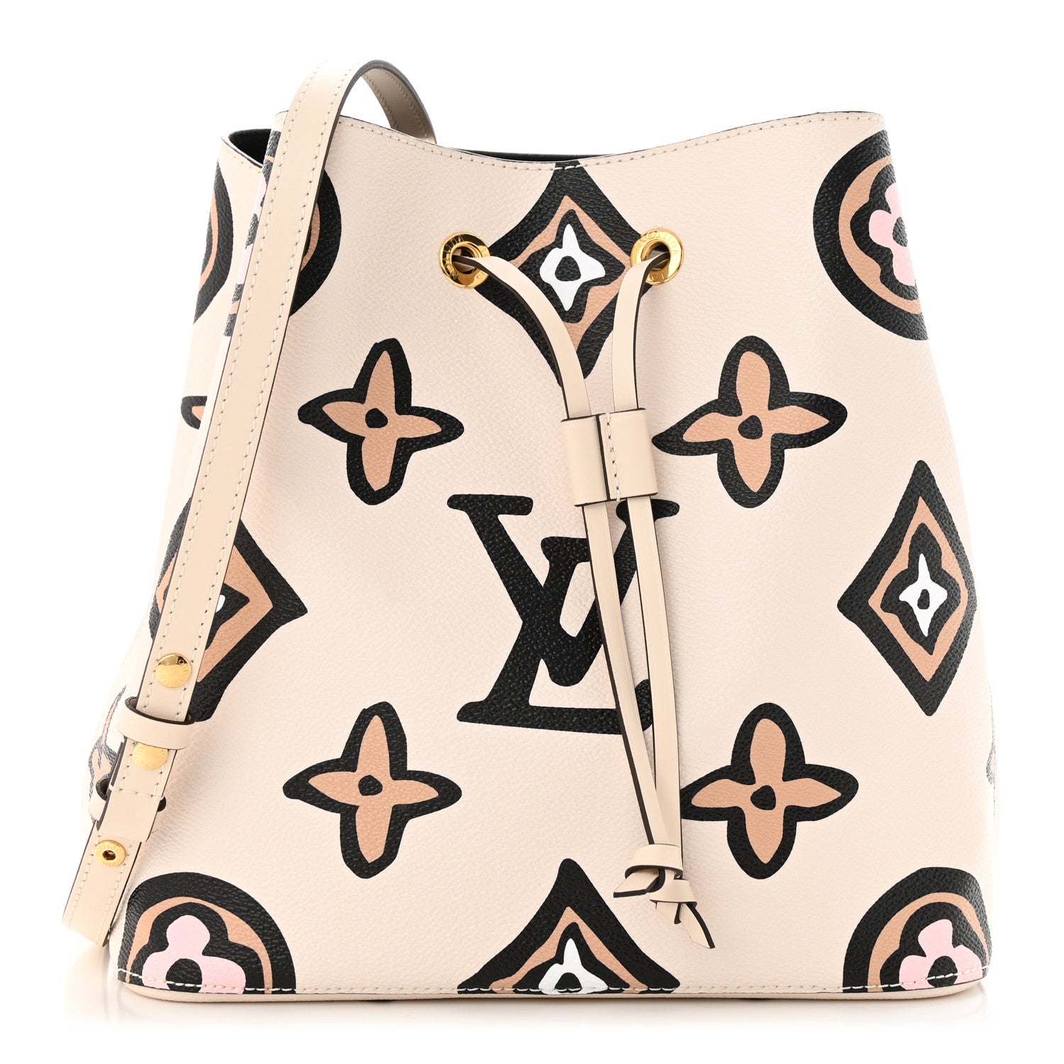 Louis Vuitton Monogram Giant Wild At Heart Neonoe MM Creme 1 of 9
