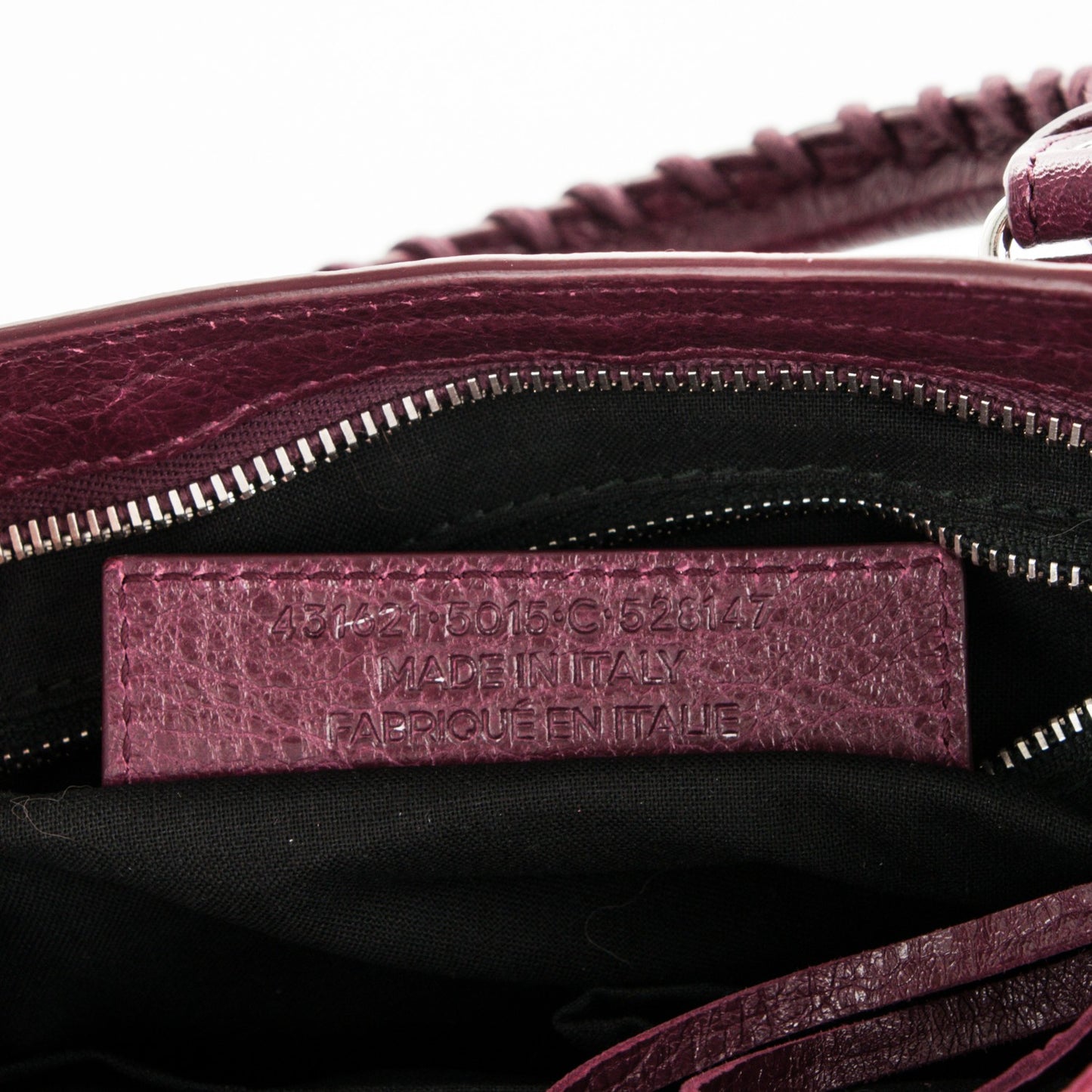 Agneau Classic Silver Hardware S City Violet Prune