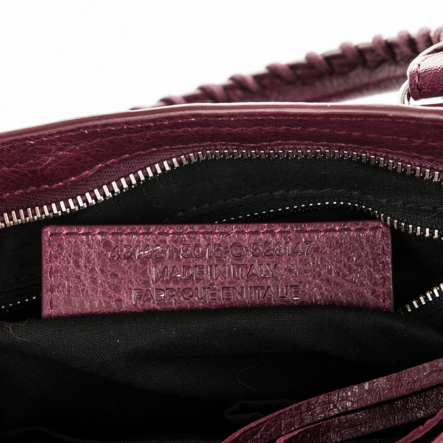 Balenciaga Agneau Classic Silver Hardware S City Violet Prune 7 of 7