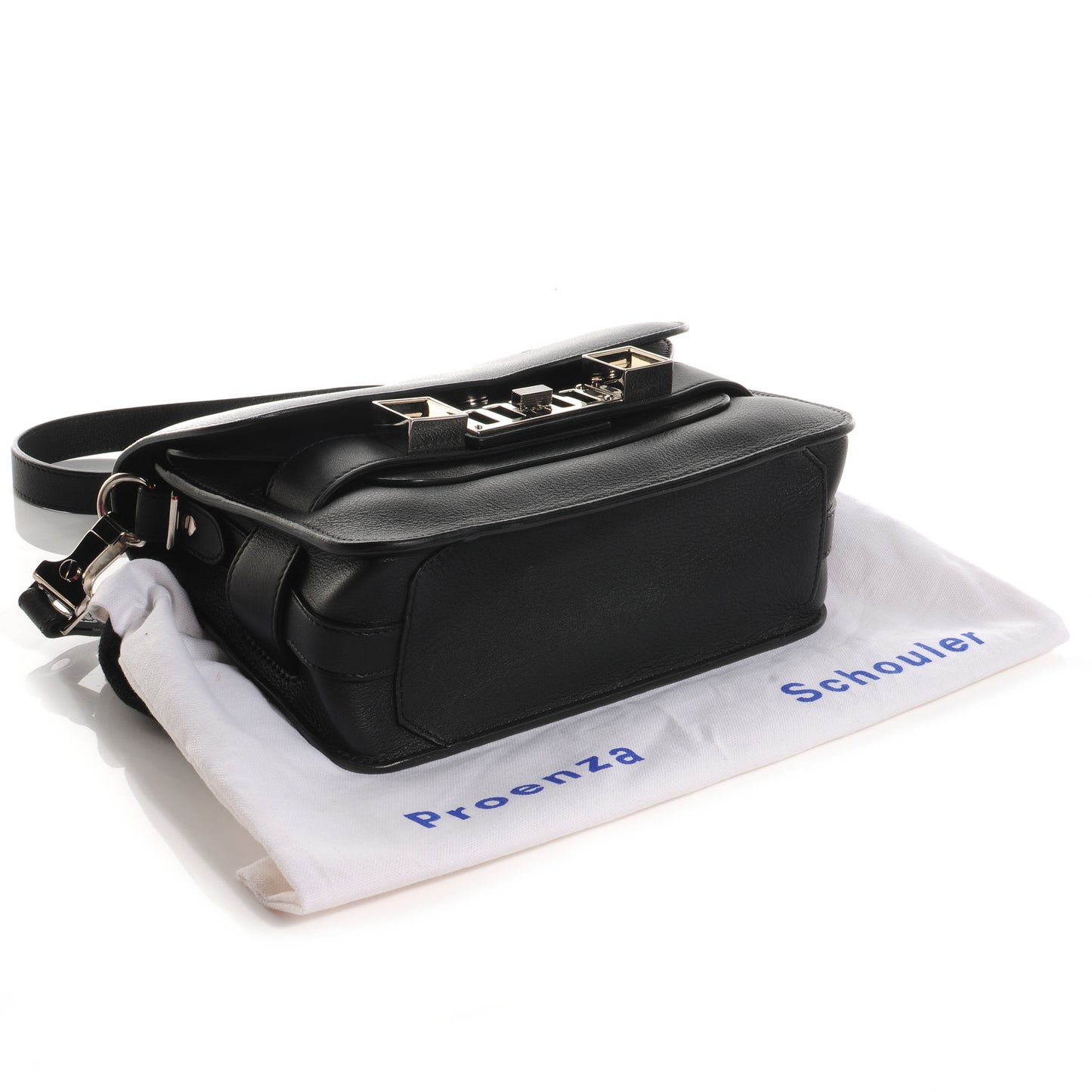 Leather Mini PS11 Classic Shoulder Bag Black