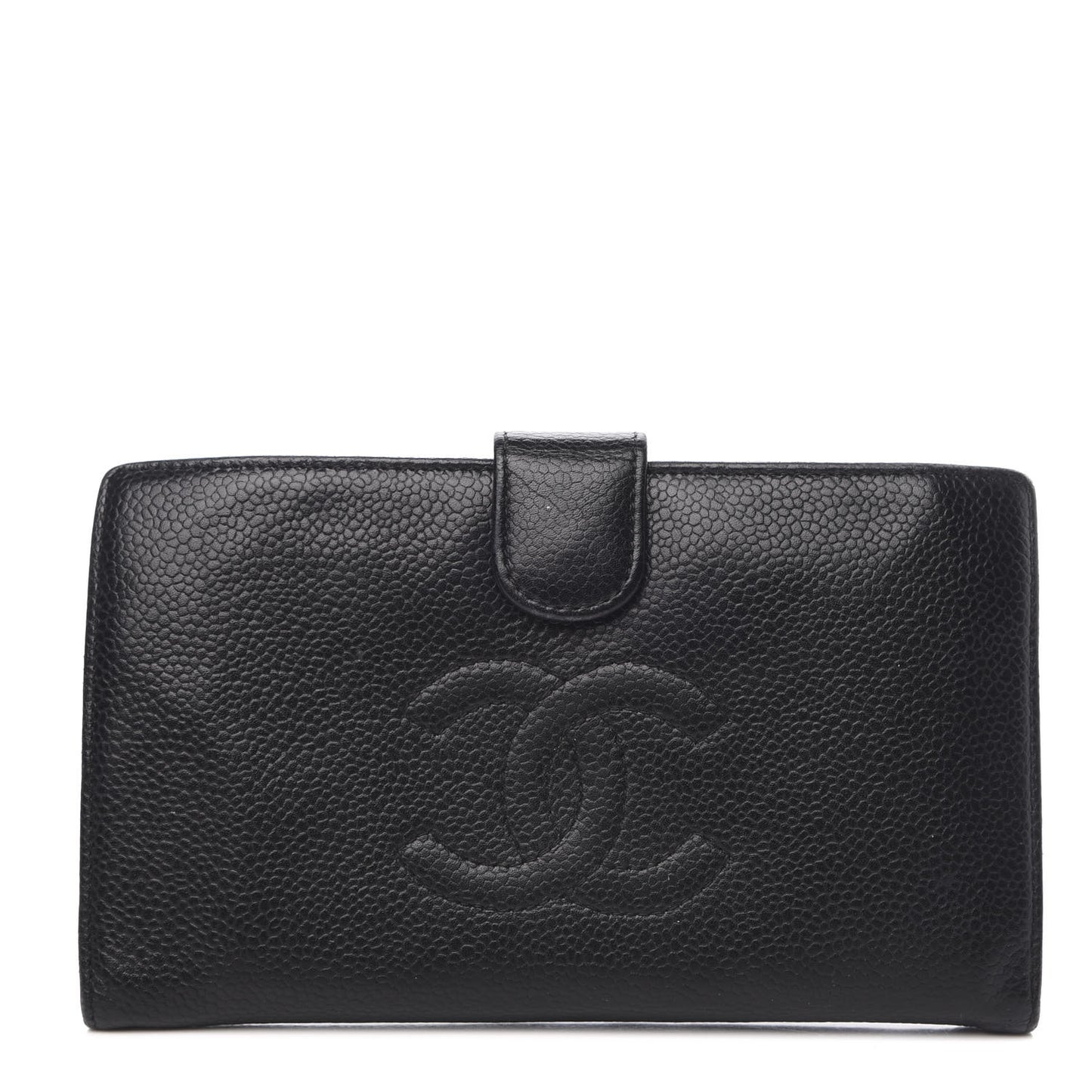 Caviar Timeless CC French Wallet Black