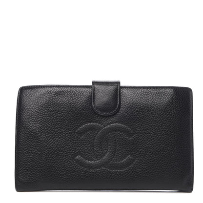 Chanel Caviar Timeless CC French Wallet Black 1 of 14