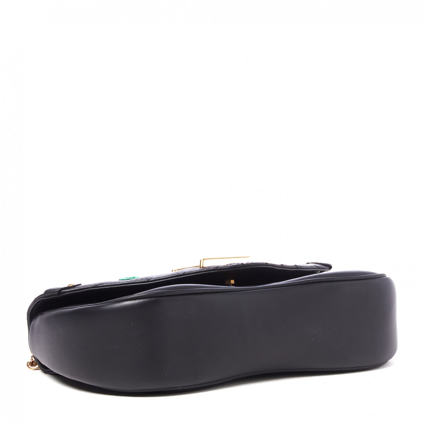 Calfskin Embroidered New Wave Chain MM Black